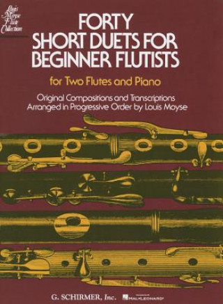 Kniha 40 Short Duets for Beginner Flutists Various