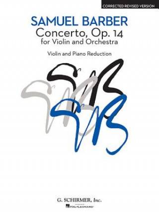 Kniha Concerto - Corrected Revised Version: Violin and Piano Reduction Barber Samuel