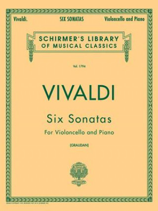 Kniha 6 Sonatas: Cello and Piano Vivaldi Antonio