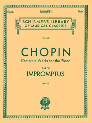 Kniha Impromptus: Piano Solo Frederic Chopin