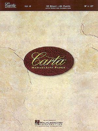 Buch Carta Manuscript Paper No. 6 - Basic Hal Leonard Publishing Corporation