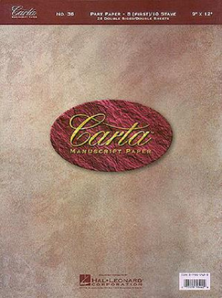Carte Carta Manuscript Paper No. 36 - Mid-Range Hal Leonard Publishing Corporation