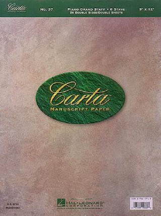 Carte Carta Manuscript Paper No. 37 - Mid-Range Hal Leonard Publishing Corporation
