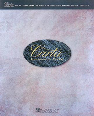Carte Carta Manuscript Paper No. 29 - Mid-Range Hal Leonard Publishing Corporation