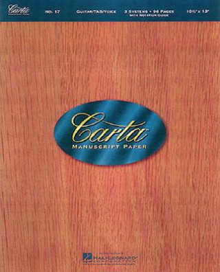 Könyv Carta Manuscript Paper No. 17 - Guitar Hal Leonard Publishing Corporation