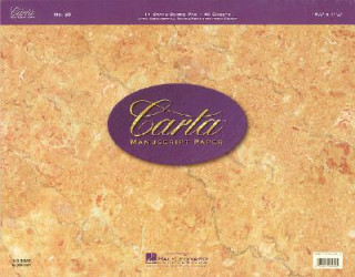 Kniha Carta Manuscript Paper No. 25 - Professional Hal Leonard Publishing Corporation