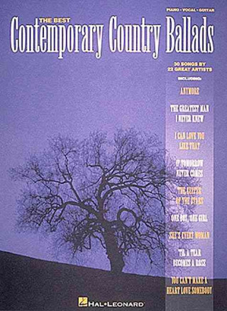 Carte Best Contemporary Country Ballads Hal Leonard Publishing Corporation
