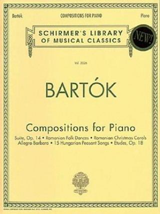 Könyv Compositions for Piano: Piano Solo Bartok Bela