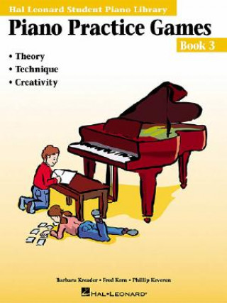 Książka Piano Practice Games Book 3: Hal Leonard Student Piano Library Barbara Kreader