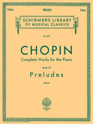 Könyv Preludes (Mikuli): Piano Solo Frederic Chopin