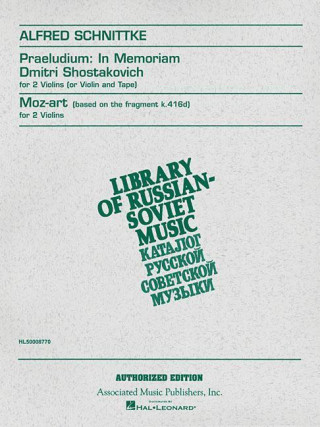 Kniha Praeludium in Memoriam Dmitri Shostakovich: Score and Parts Schnittke Alfred