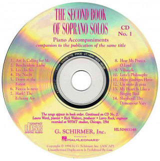 Audio The Second Book of Soprano Solos Various