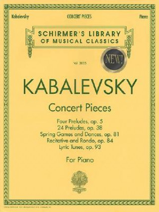 Kniha Concert Pieces: Piano Solo G Schirmer Inc