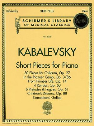 Książka Short Pieces for Piano Dmitry Borisovich Kabalevsky