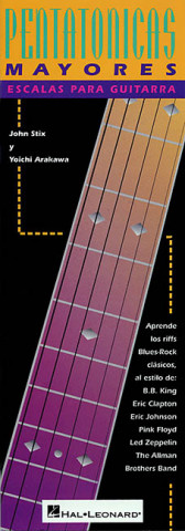 Carte Major Pentatonic Scales for Guitar: Spanish Edition John Stix