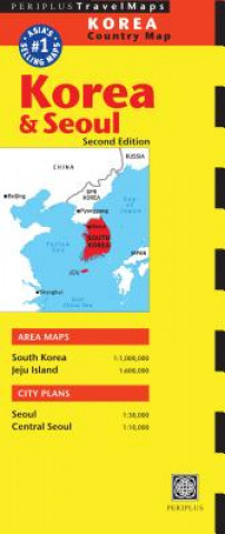 Materiale tipărite Korea & Seoul Country Map Periplus