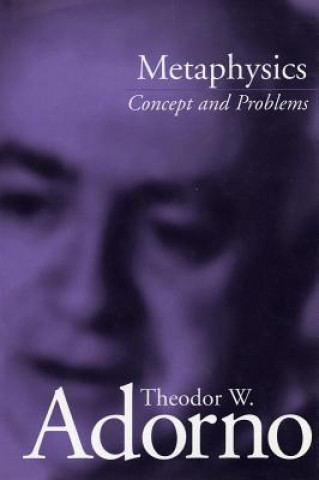 Kniha Metaphysics Theodor Wiesengrund Adorno