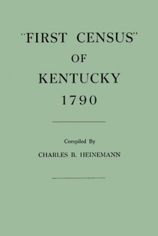Könyv First Census of Kentucky, 1790 