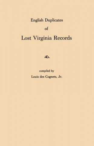 Książka English Duplicates of Lost Virginia Records 