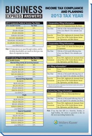 Kniha Business Express Answers (2014 Edition) CCH Tax Law