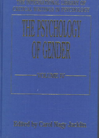 Könyv The Psychology of Gender (Vol. 4) Carol N. Jacklin