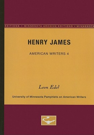 Kniha Henry James Leon Edel