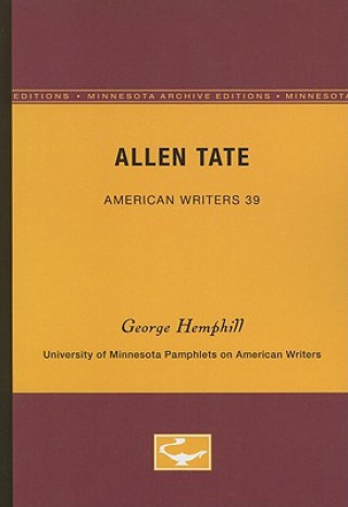 Book Allen Tate George Hemphill