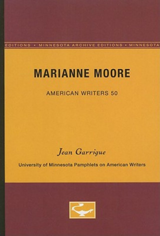 Kniha Marianne Moore Jean Garrigue