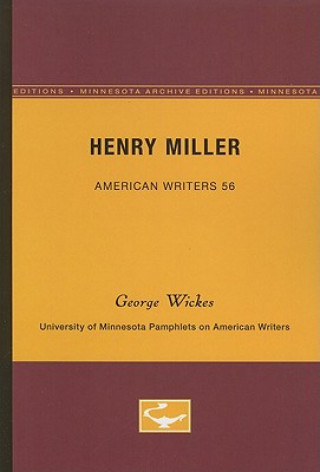 Livre Henry Miller George Wickes