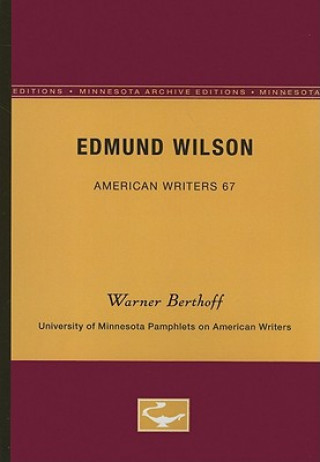 Książka Edmund Wilson Warner Berthoff