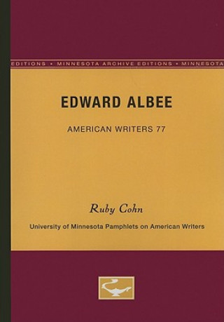 Knjiga Edward Albee Ruby Cohn