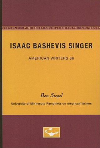 Kniha Isaac Bashevis Singer Ben Siegel