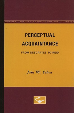 Carte Perceptual Acquaintance John W. Yolton