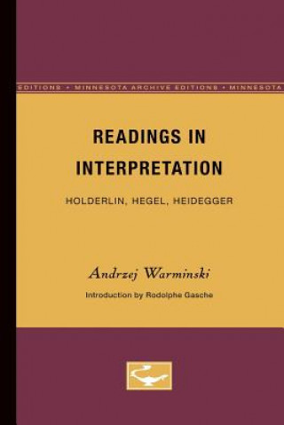 Kniha Readings in Interpretation Andrzej Warminski
