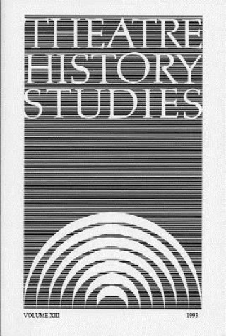 Book Theatre History Studies 1993 Ron Engle