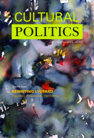 Könyv Cultural Politics Volume 9, Issue 1, March 2013 Peter W. Milne