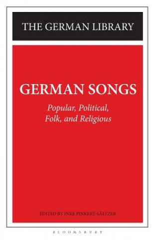 Knjiga German Songs Martin Luther