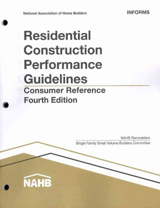 Kniha Residential Construction Performance Guidelines, Consumer Reference 10PK National Association of Home Builders