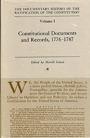 Książka Constitional Documents & Records 1776-1787 Vol 1 Merrill Jensen