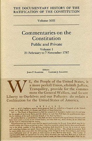 Книга Commentaries of the Constitution Vol 1 John P. Kaminski