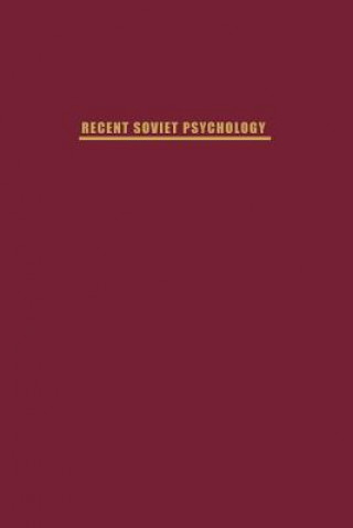 Kniha Recent Soviet Psychology N. O'Connor