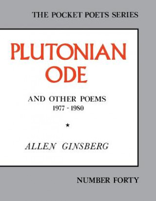 Knjiga Plutonian Ode Allen Ginsberg