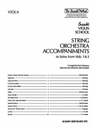 Kniha String Orchestra Accompaniments to Solos from Volumes 1 & 2: Viola Paul Schwartz