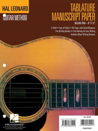 Книга Guitar Tablature Manuscript Paper - Deluxe: Manuscript Paper Thomas Da Lloyd