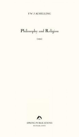 Könyv Philosophy and Religion: (1804) Friedrich Wilhelm Joseph Schelling