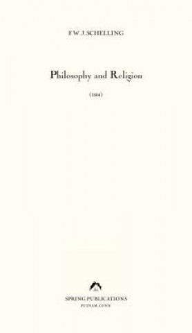 Book Philosophy and Religion: (1804) Friedrich Wilhelm Joseph Schelling