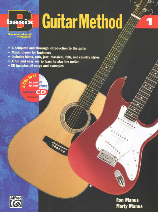 Könyv Basix Guitar Method, Bk 1: Book & Enhanced CD Morton Manus