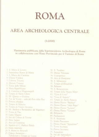 Carte Roma: Archeological Centrale: (Rome: Central Archaeological Area) Soprintendenza Archeologica Di Roma