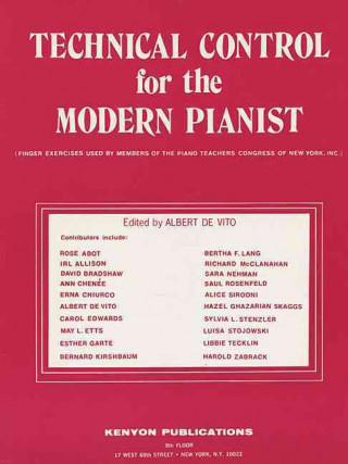 Book Technical Control for the Modern Pianist Albert de Vito