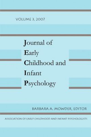 Kniha Journal of Early Childhood Vol 3 Barbara A. Mowder